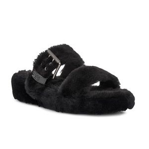 UGG Fuzz Yeah Slides in Black